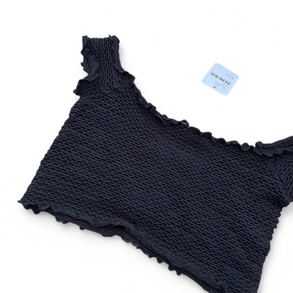 brand new - black textured bikini top - Picture 4 of 7